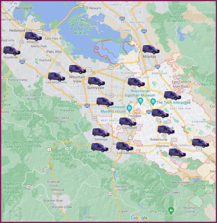 Areas We Serve in Silicon Valley